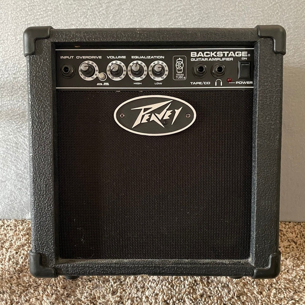 Peavey Backstage TransTube Guitar Amplifier 26W Practice Combo Amp Black